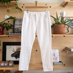 Mother NWT The Looker Crop Glass Slipper Jeans 30”